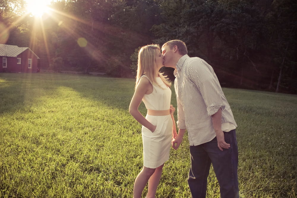 man and woman engagement image farmhouse