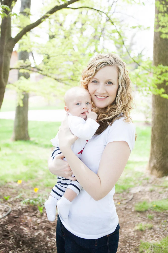 woman and baby portrait