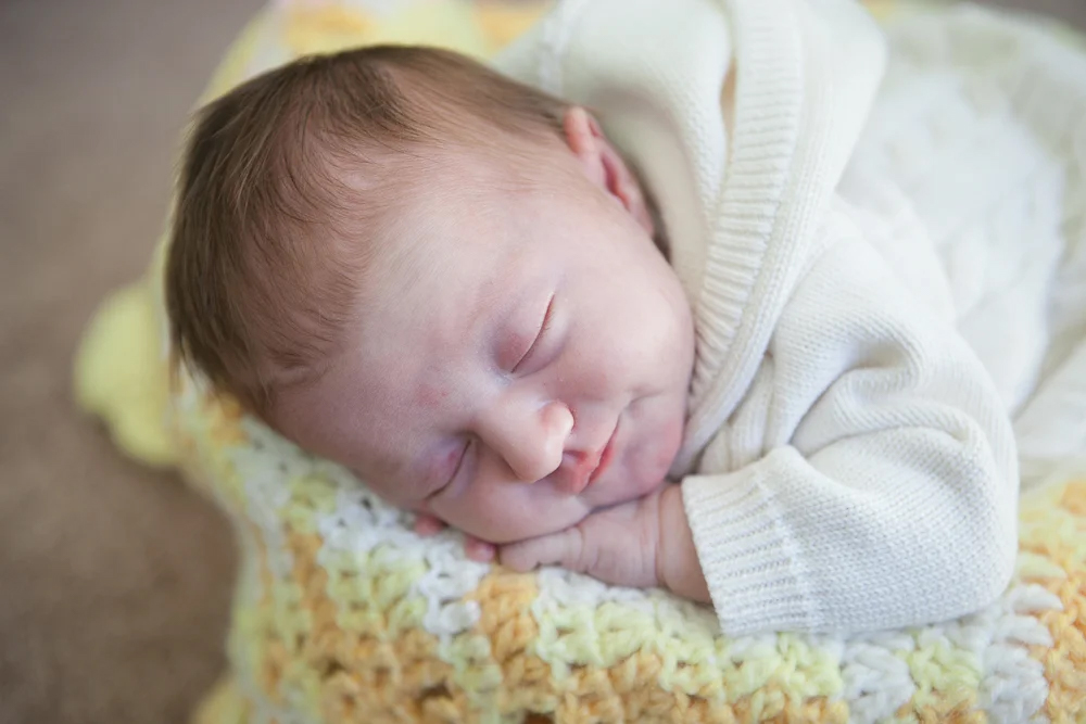 sleeping baby portrait