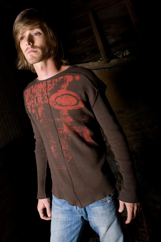 man in longsleeve shirt