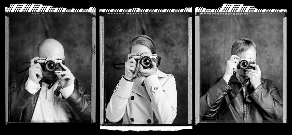 3 portraits of photographers